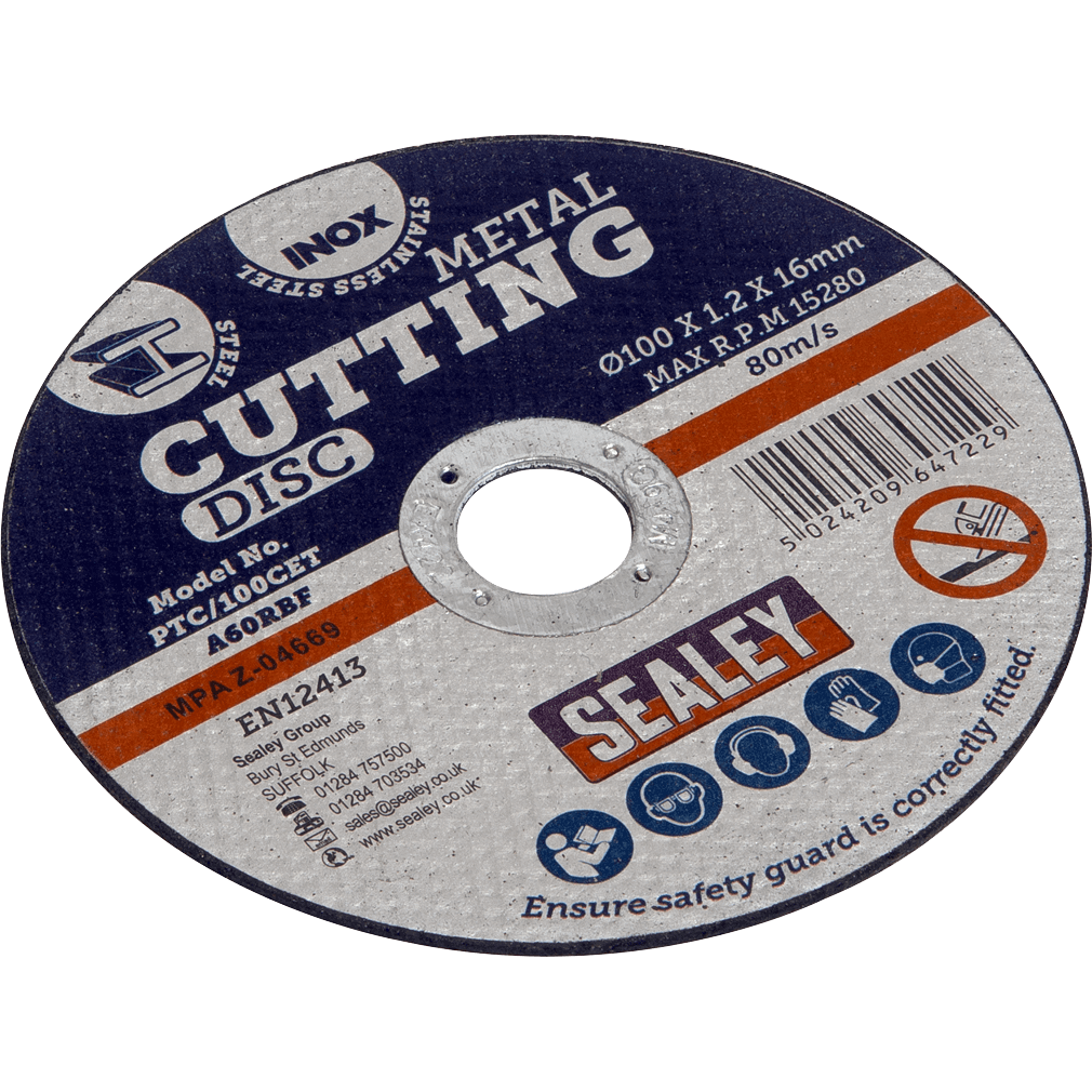 Sealey Metal Cutting Disc 100mm 1mm Pack of 1 | Compare The Build