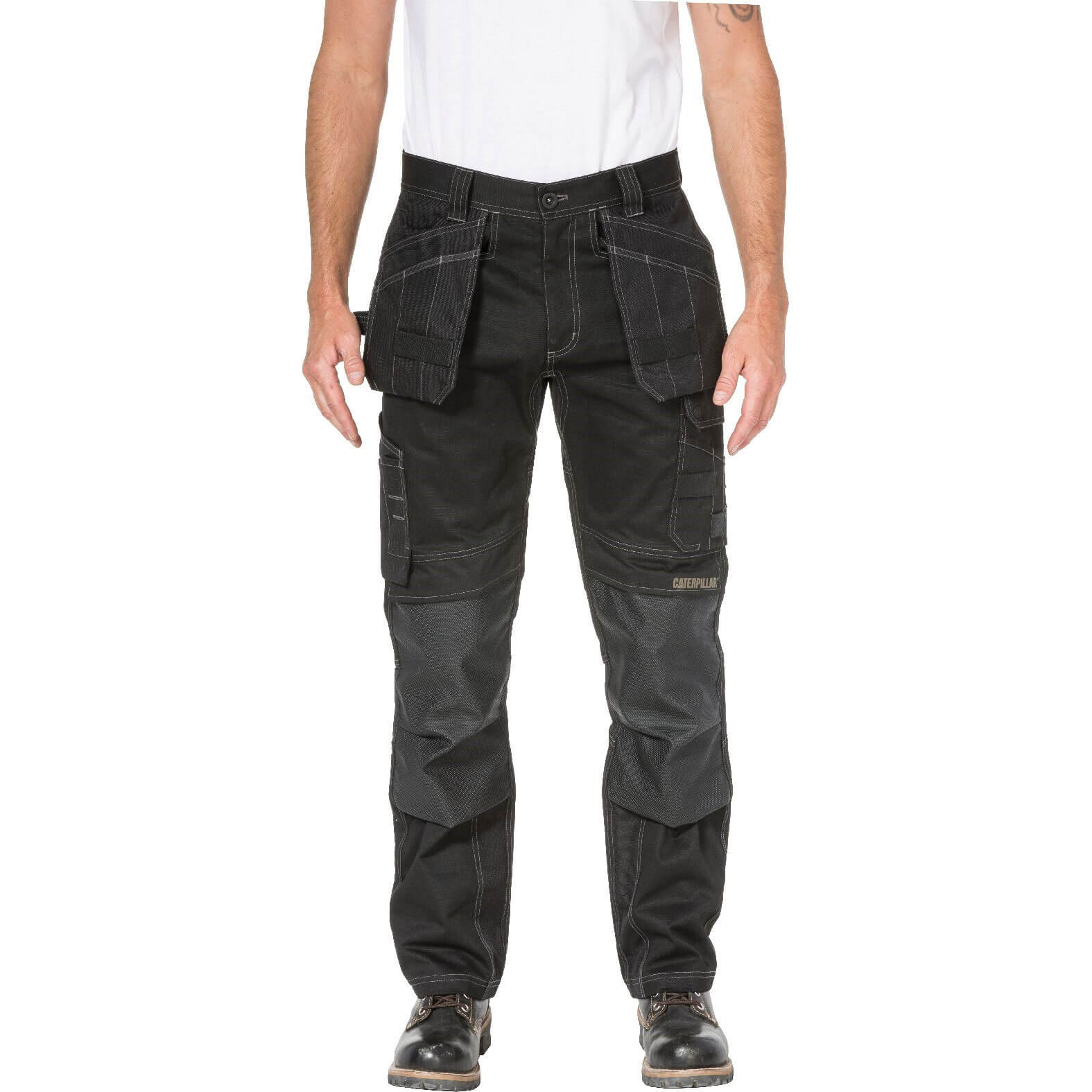 Caterpillar Mens Floor Layer Flex Trousers Black 30" 34" Price Comparisons | Compare The Build