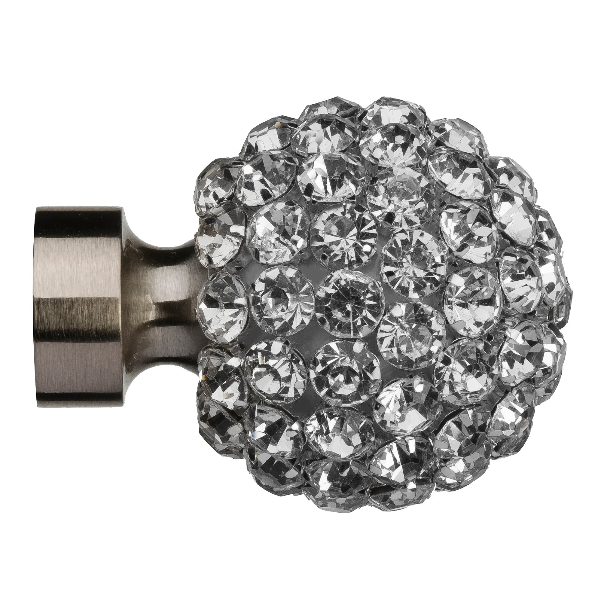 Mix & Match Finials Clawset Diamante Ball Chrome Price Comparisons | Compare The Build
