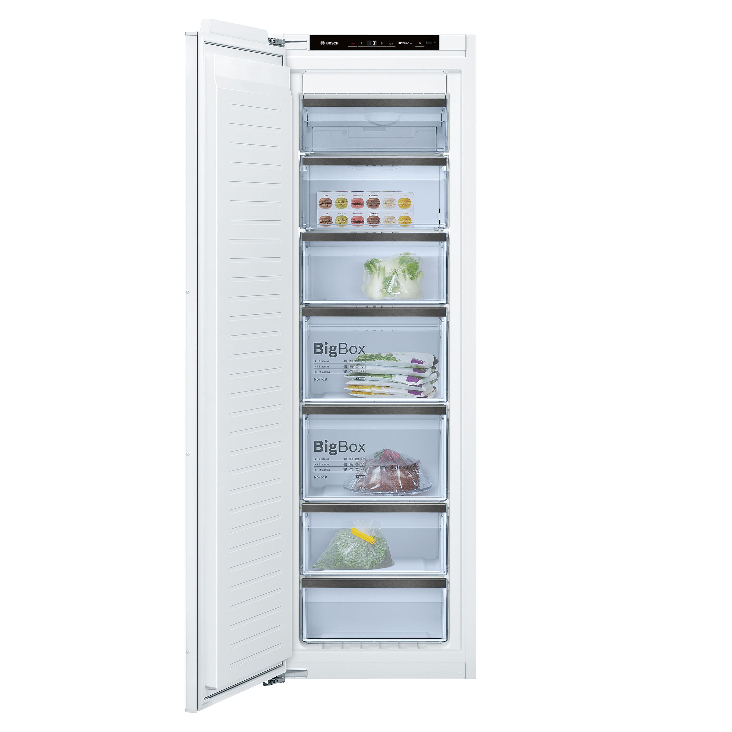 Bosch Gin81Hce0G White Integrated Freezer | Compare The Build