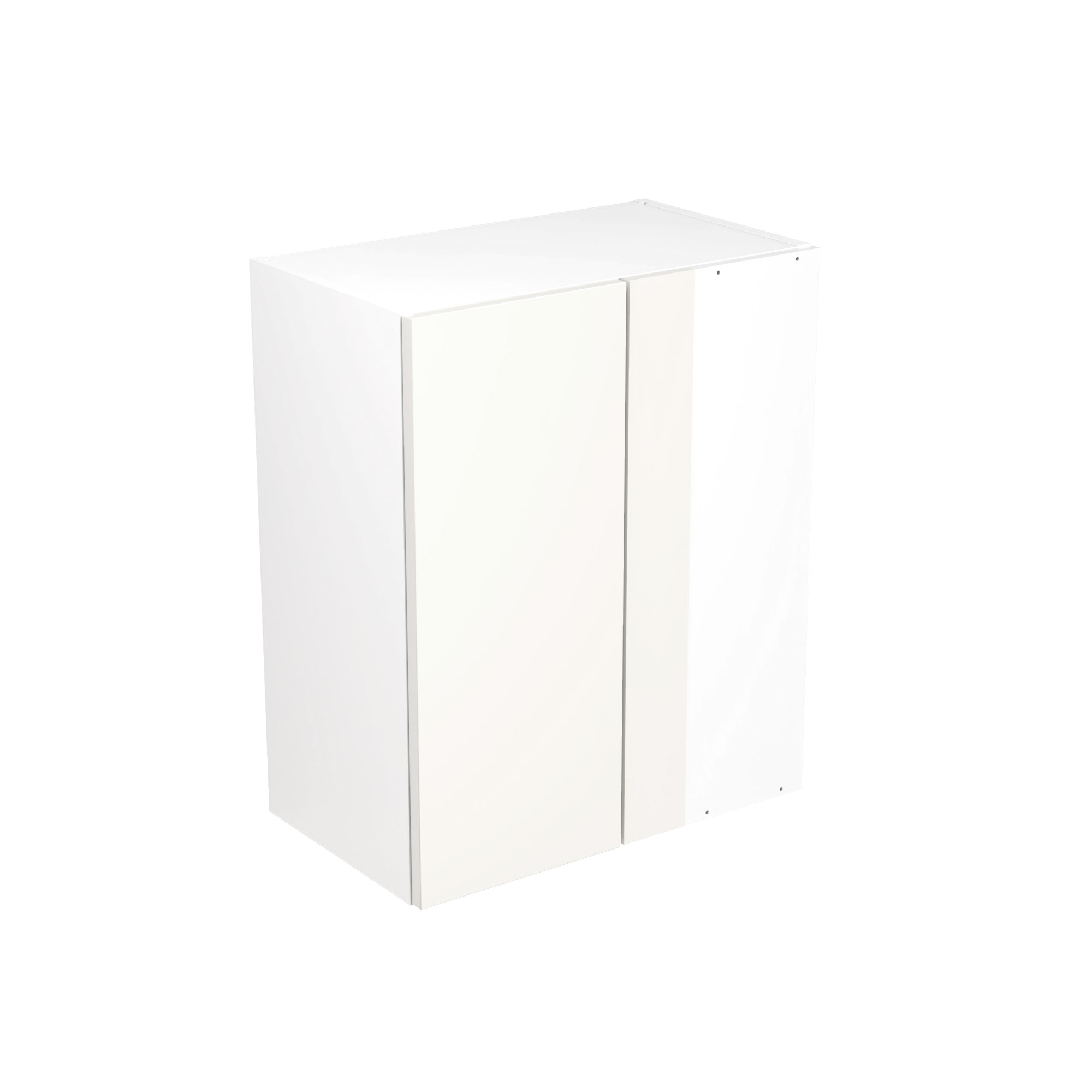 Flatpack Closed Corner Wall Unit Value Slab Standard Matt White 600mm - FKKM1016 Price Comparisons | Compare The Build