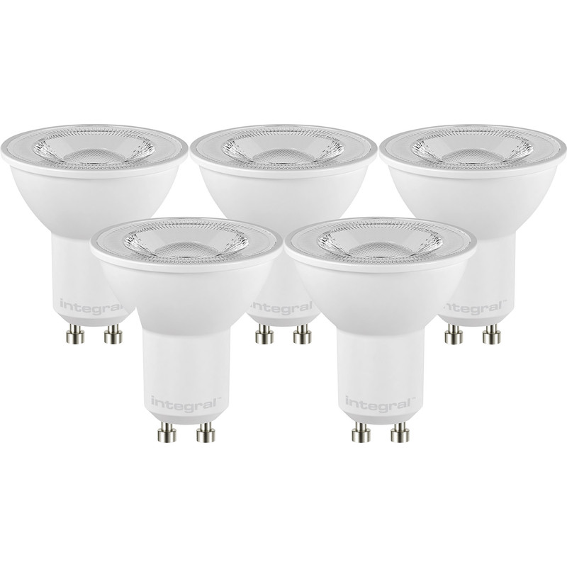 Integral LED Classic GU10 Dimmable Lamp 5.7W Cool White 660m (5 Pack) | Compare The Build