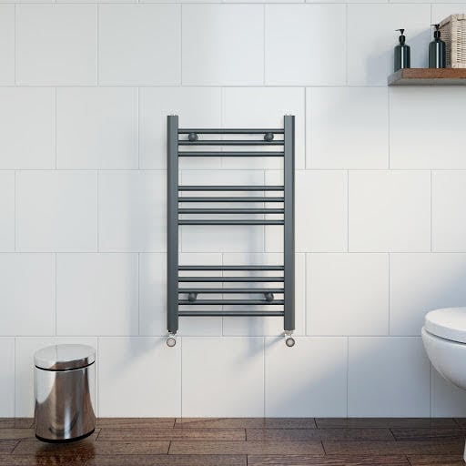 DuraTherm Heated Towel Rail Anthracite 750 x 450mm Flat Price Comparisons | Compare The Build