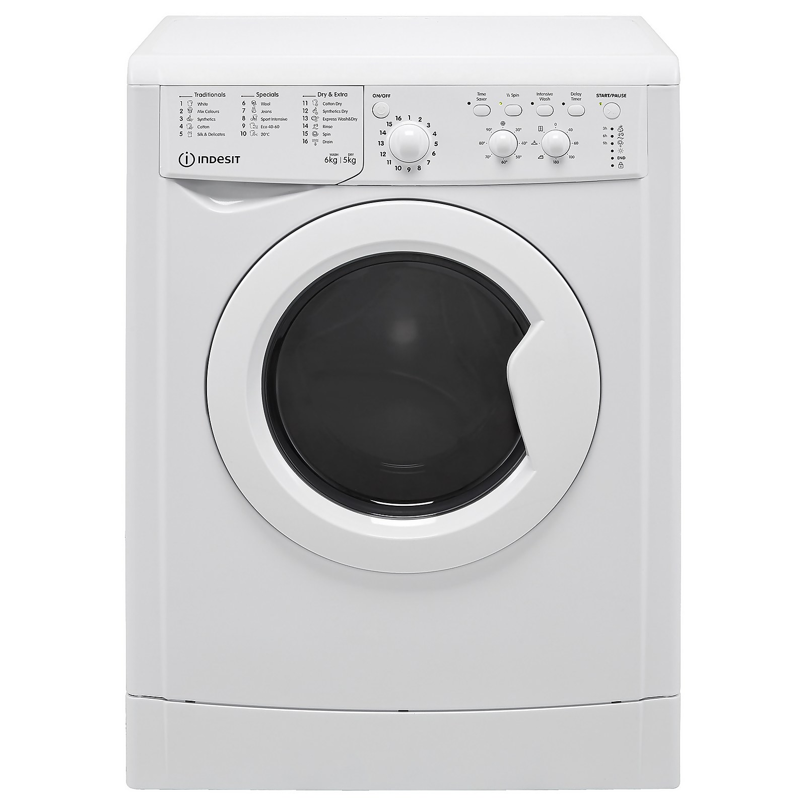 Indesit IWDC65125UKN 6Kg / 5Kg Washer Dryer with 1200 rpm - White | Compare The Build