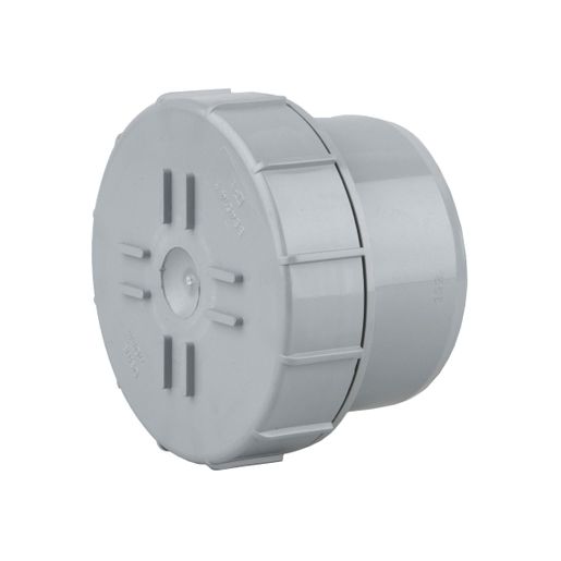 Wavin OsmaSoil plain ended access plug 110m grey Price Comparisons | Compare The Build