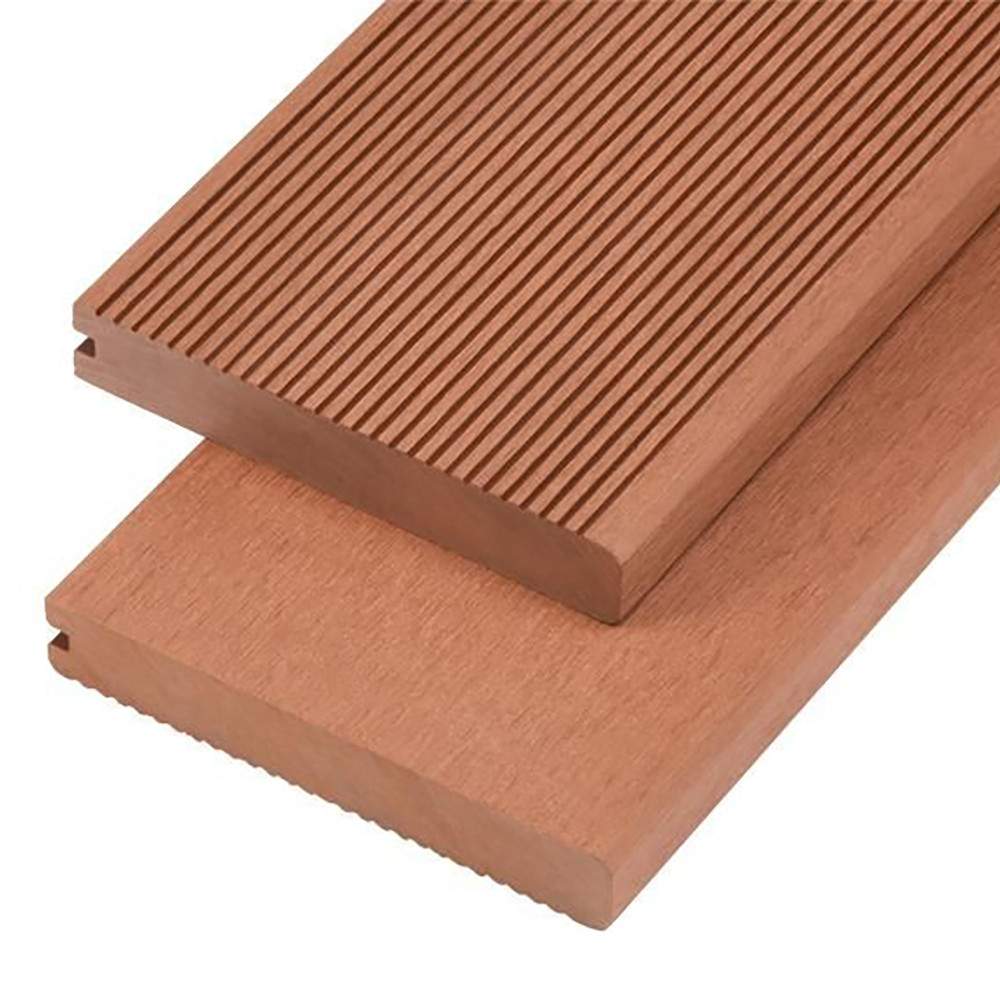 Cladco Solid Bullnose Composite Decking Board 4m - Redwood WPCSR40B | Compare The Build