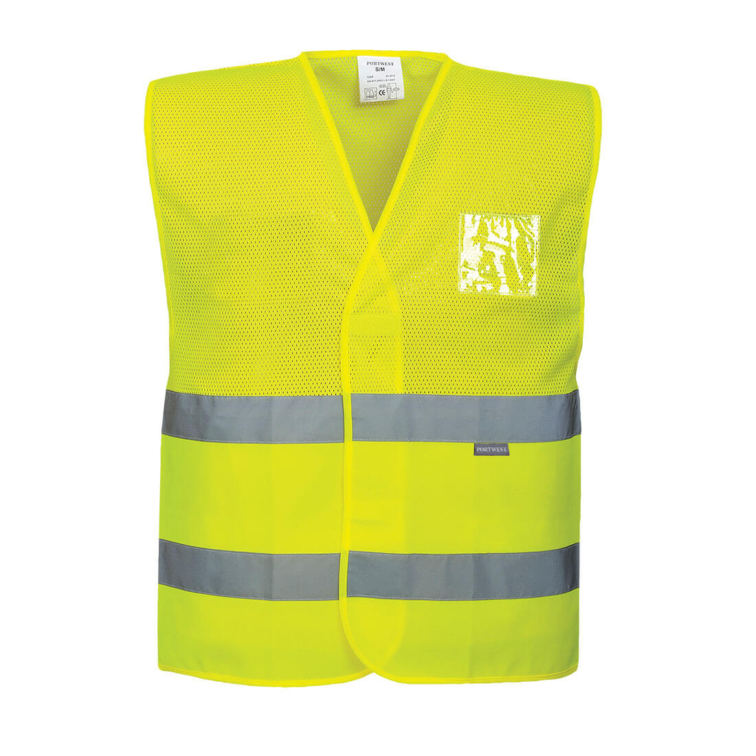 Portwest Class 1 Half Mesh Hi Vis Waistcoat Yellow S / M Price Comparisons | Compare The Build