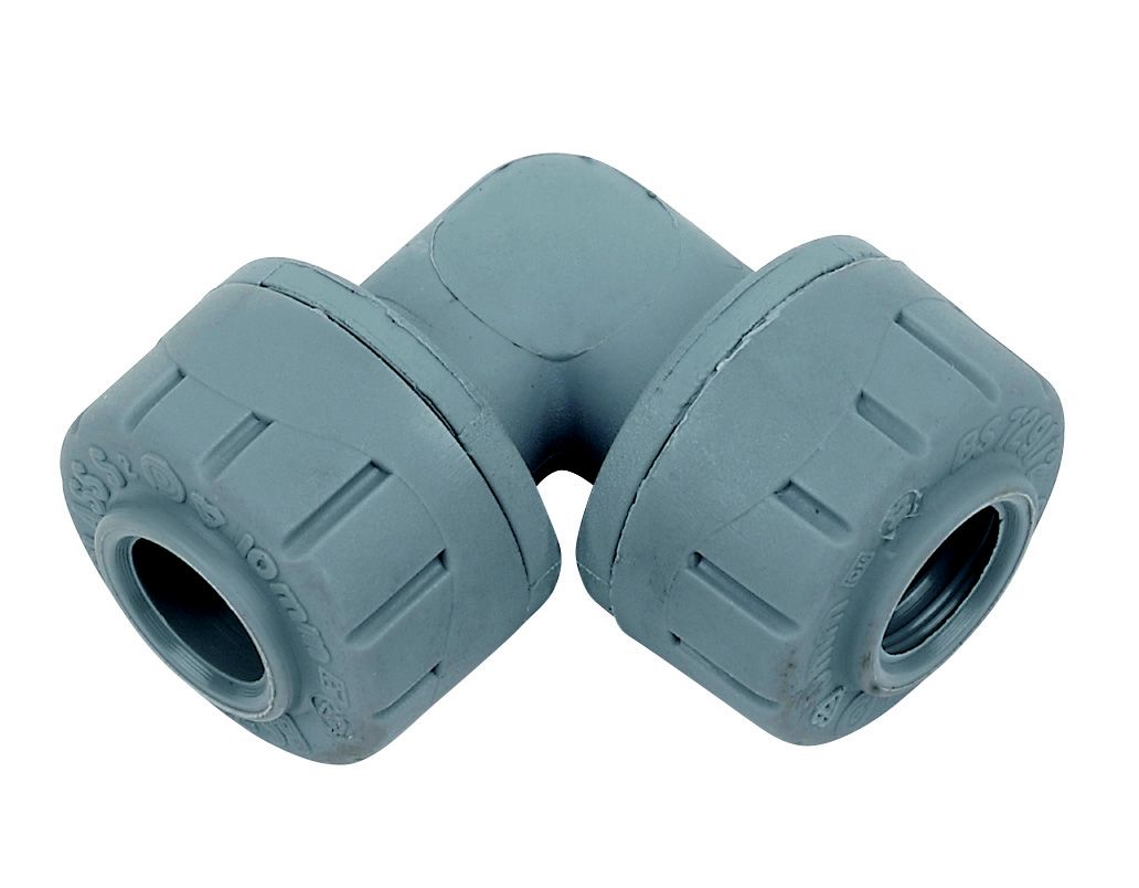 Polyplumb Push-Fit 90° Pipe Elbow (Dia)10mm Price Comparisons | Compare The Build