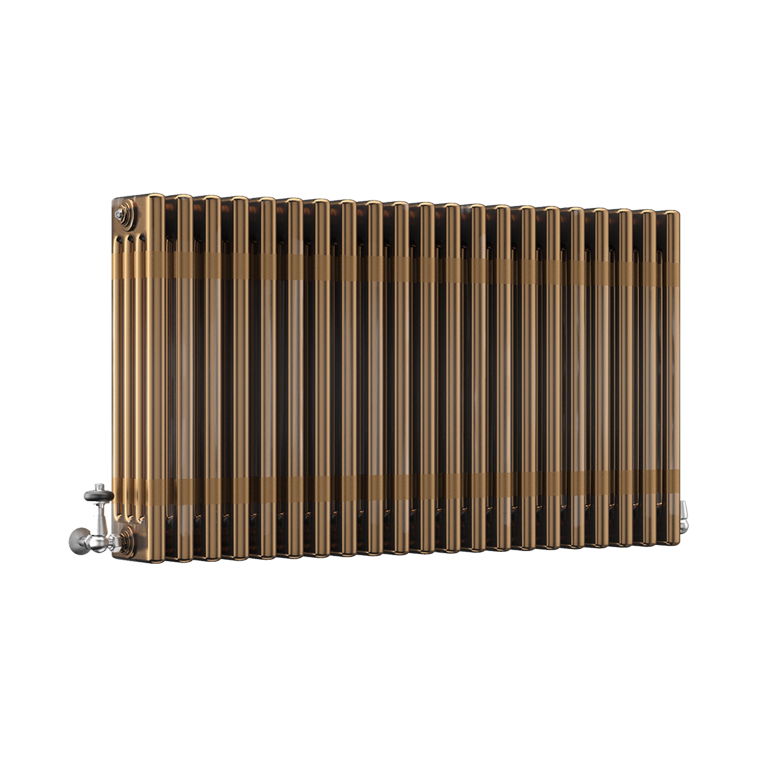 DQ Modus 4 Column Horizontal Radiator, Brass Lacquer, 600mm x 1220mm Price Comparisons | Compare The Build