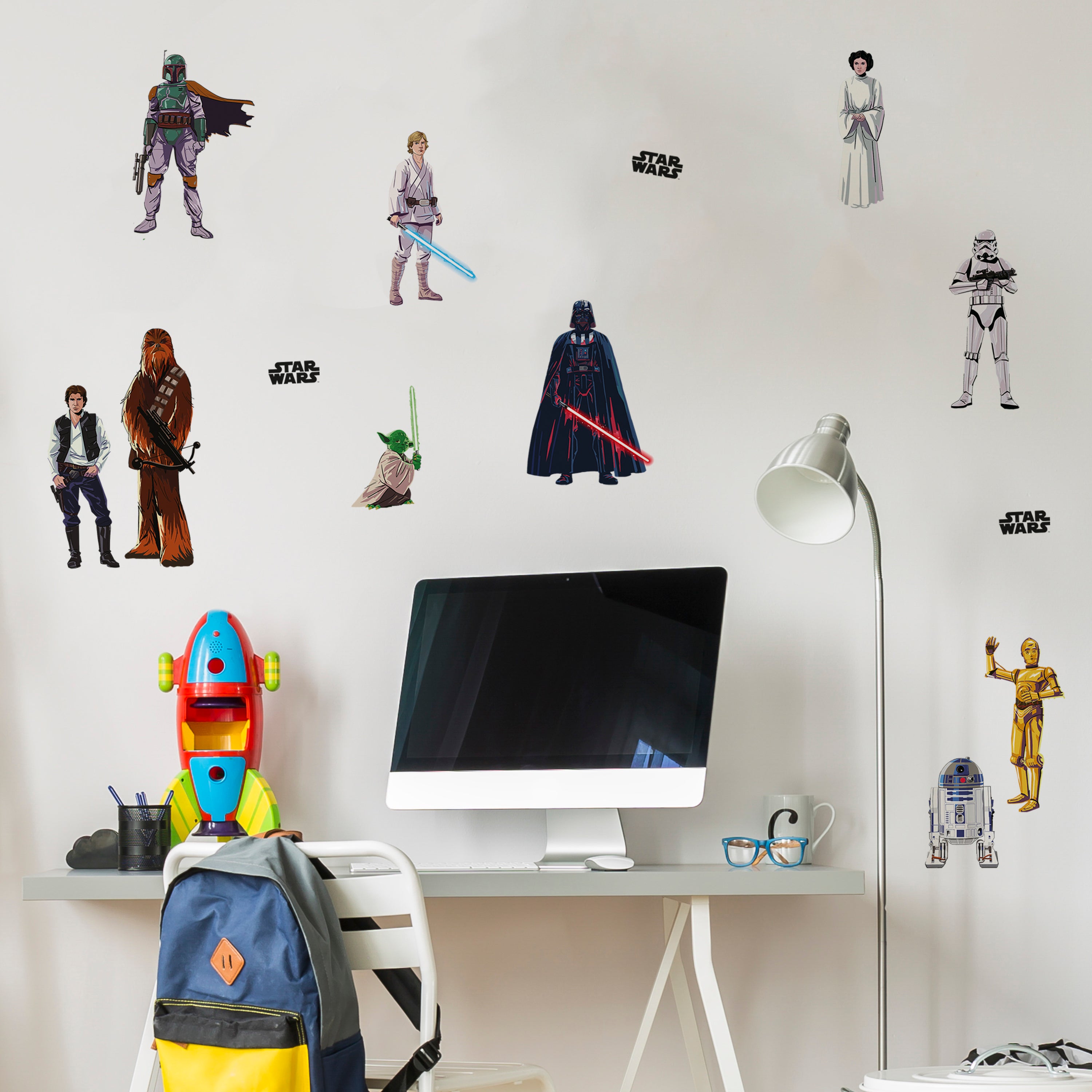 Star Wars Small Wall Sticker MultiColoured Price Comparisons | Compare The Build