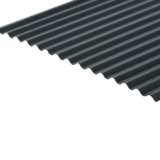 Cladco Corrugated 13/3 Profile 0.7mm Polyester Painted Coated Sheet - 2440mm - Slate Blue BS18B29 RCB7SB-2440 Price Comparisons | Compare The Build