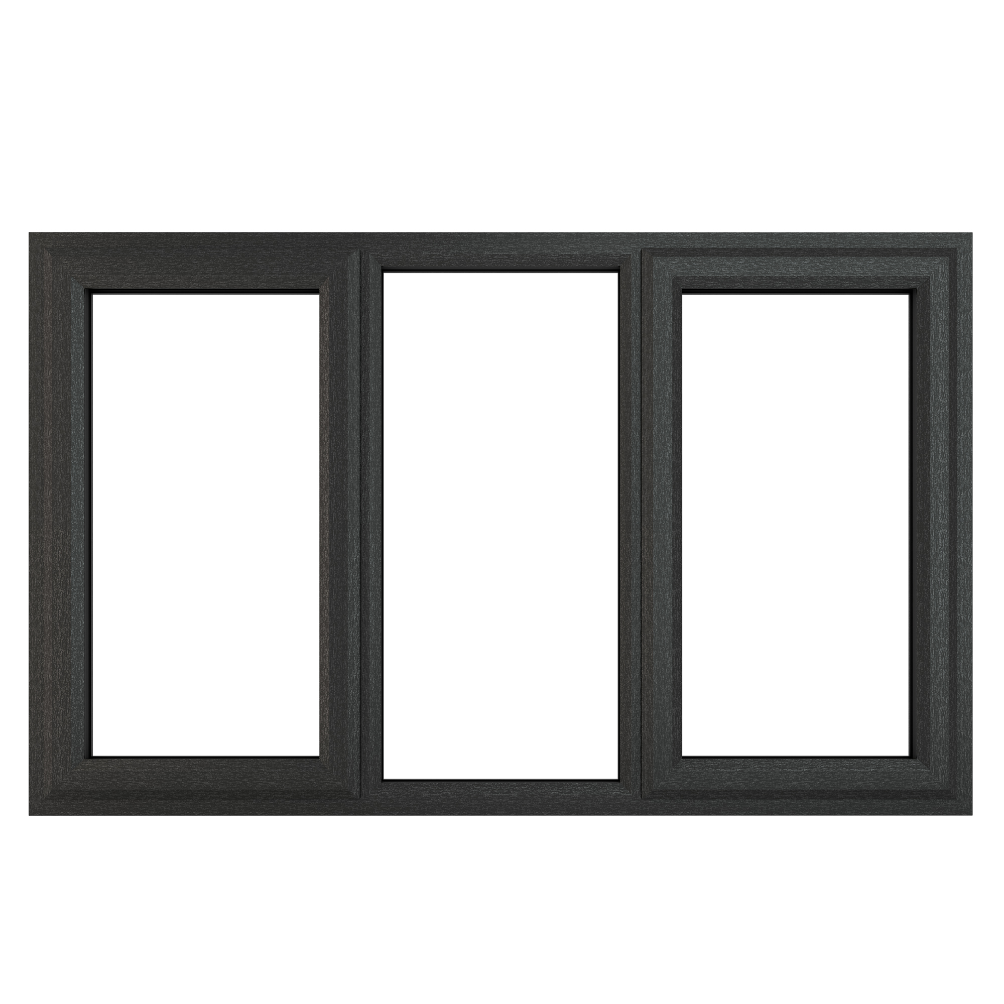 Crystal Grey Upvc Casement Clear Window 3P Left and Right Hand Opening 1770 mm x 965 mm | Compare The Build