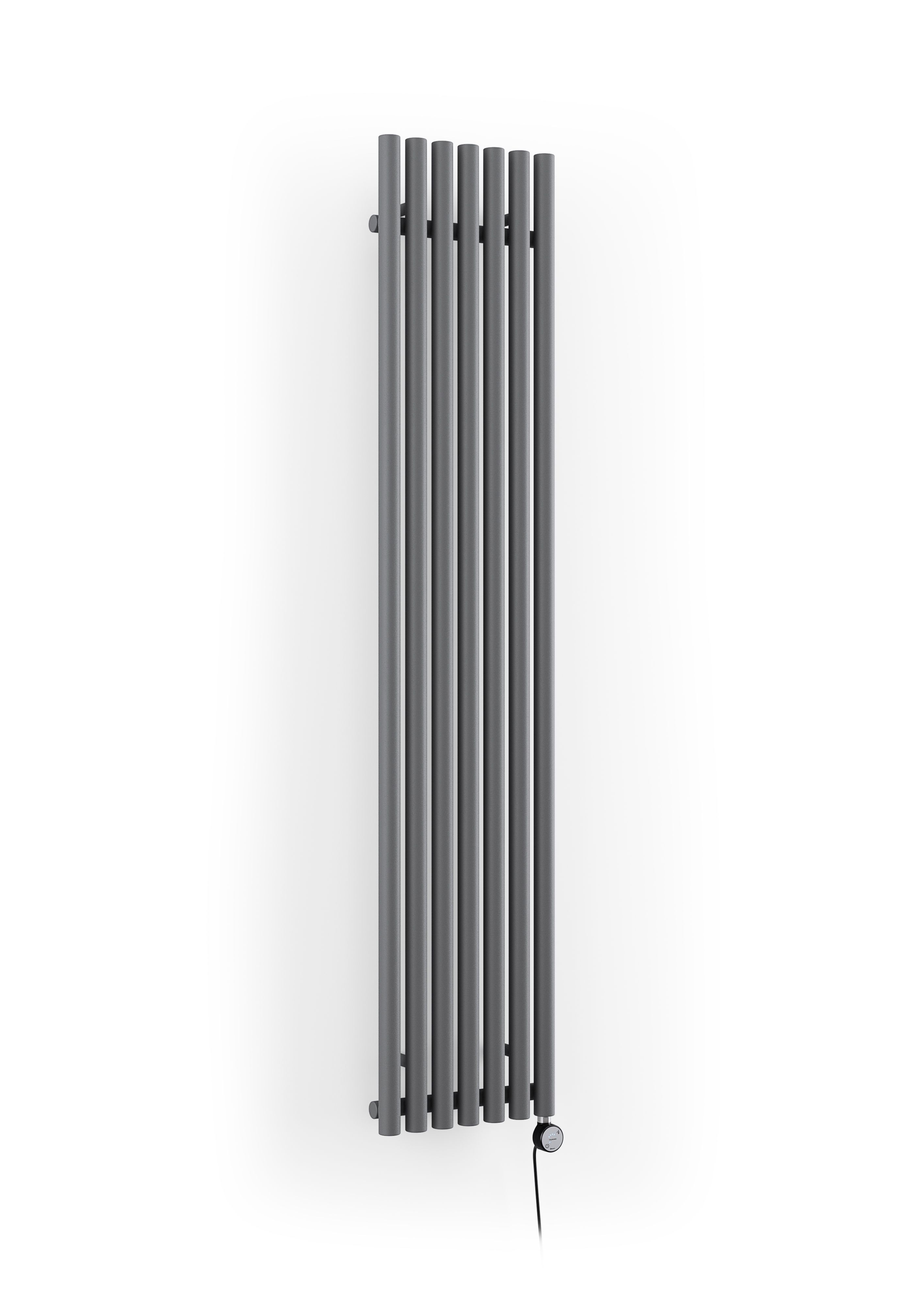 Terma Rolo Room Modern Grey Vertical Electric Designer Radiator, (W)370mm X (H)1800mm Price Comparisons | Compare The Build