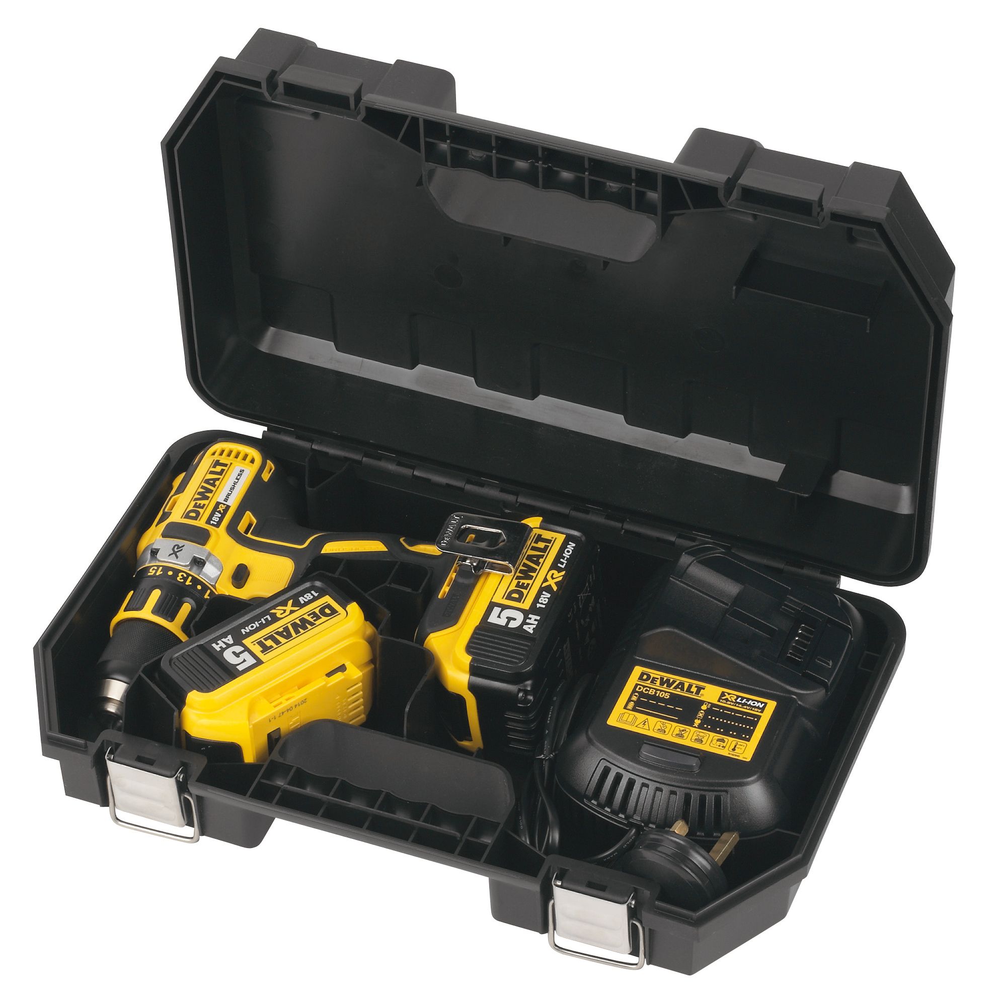 Dewalt 18V 5Ah Li-Ion Cordless Drill Driver 2 Batteries Dcd790P2-Gb | Compare The Build