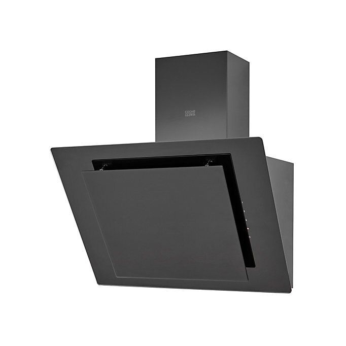 Cooke & Lewis Clagb60 Black Glass Angled Cooker Hood, (W)60Cm Price Comparisons | Compare The Build