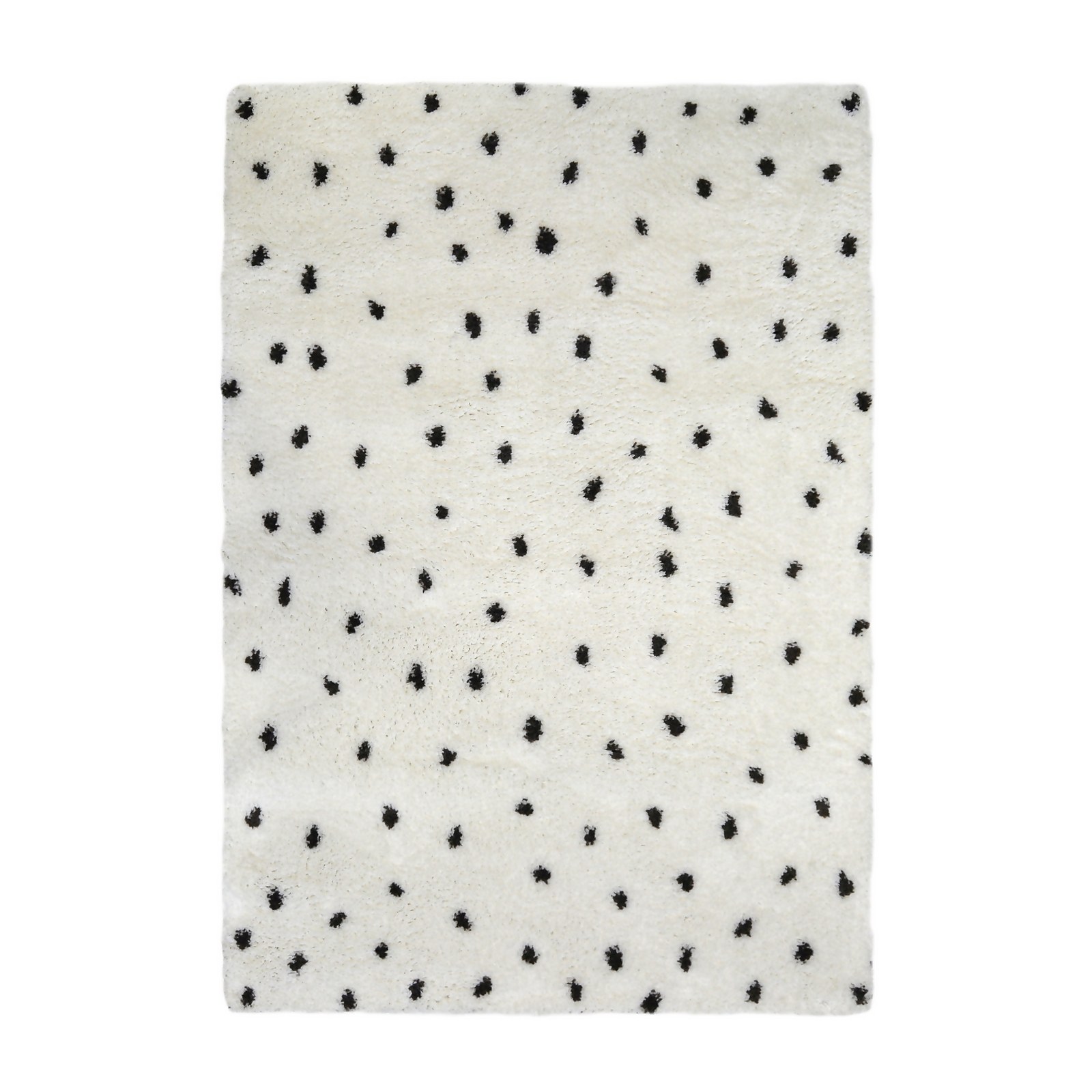 Snug Spotty Rug - Monochrome - 160x230cm Price Comparisons | Compare The Build