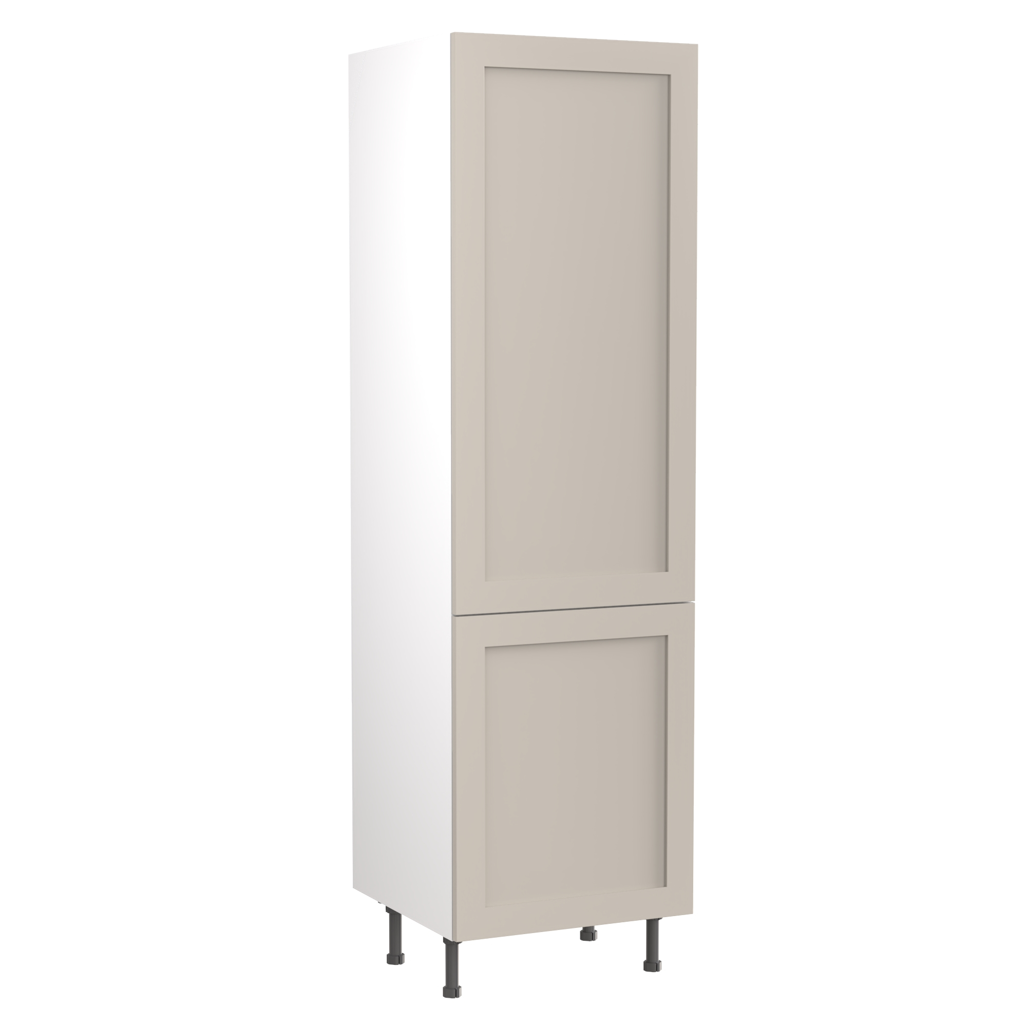 Flatpack 70/30 Fridge Freezer Tower Shaker Ultra Matt Light Grey 600mm - FKKH0722 Price Comparisons | Compare The Build