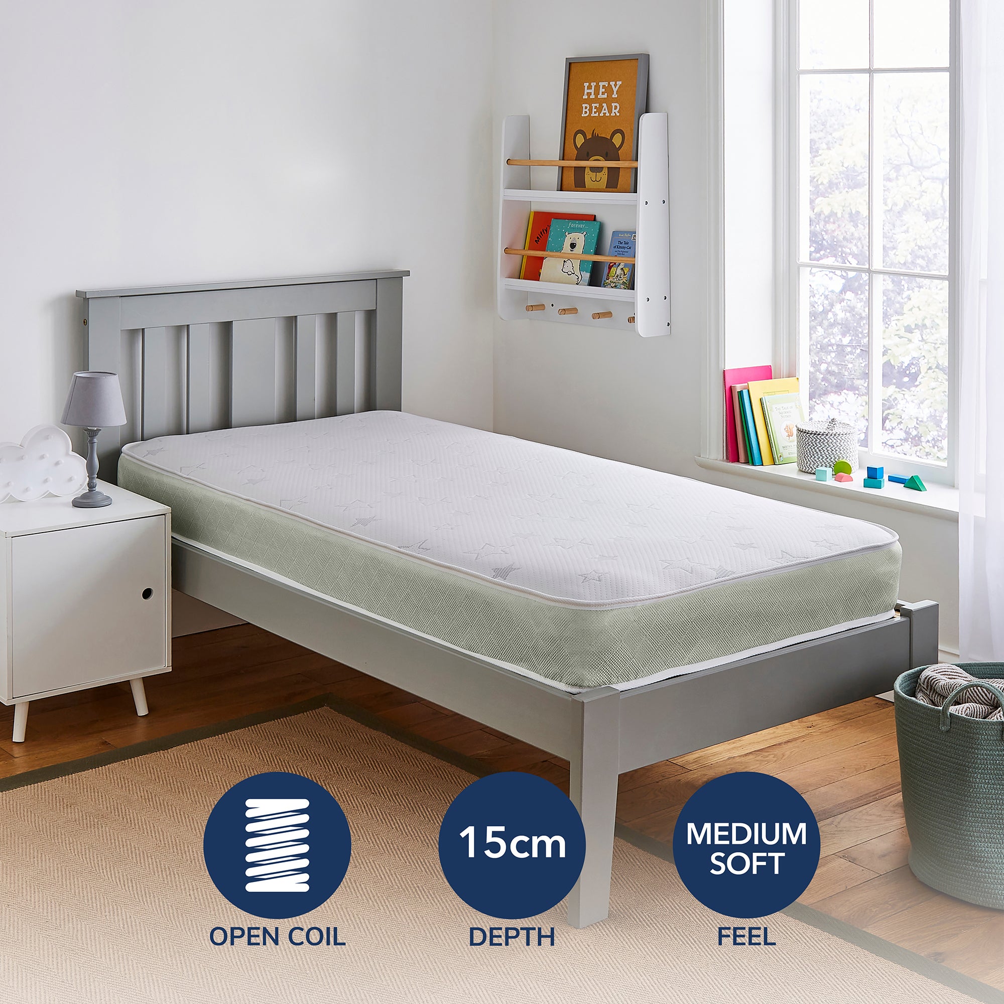 Fogarty Kids Open Coil Single Poly Mattress White | Compare The Build