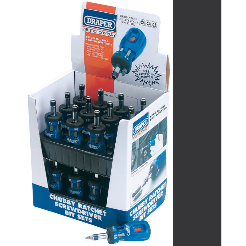 Draper Stubby Ratchet Screwdriver and 6 Piece Bit Set Price Comparisons | Compare The Build