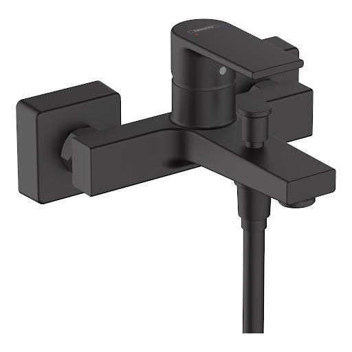 hansgrohe Vernis Shape Wall Mounted Bath Shower Mixer Tap Matt Black - 71450670 Price Comparisons | Compare The Build