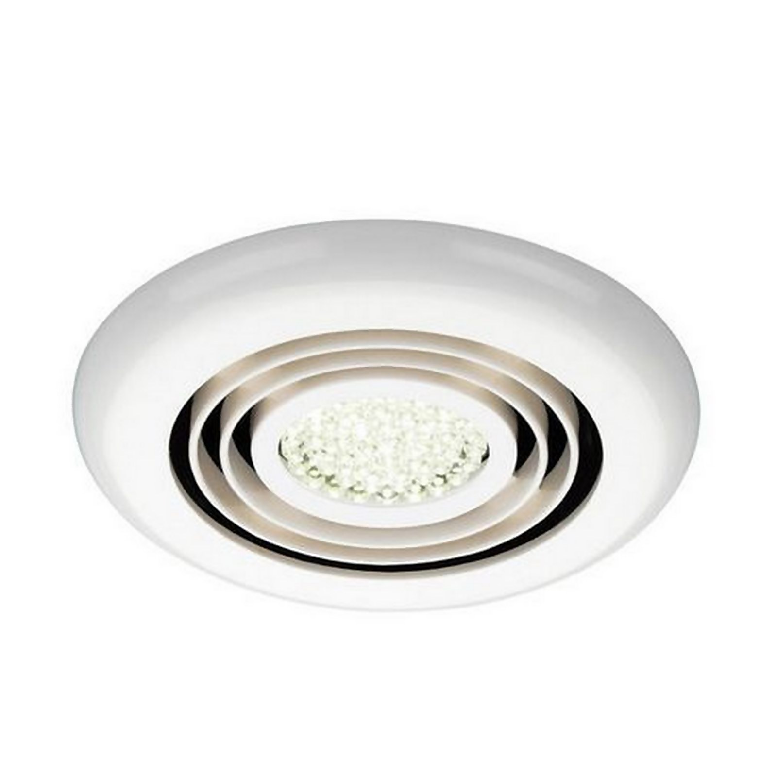 Bathstore Rapide Inline Wet Room extractor fan with LED lighting - White | Compare The Build