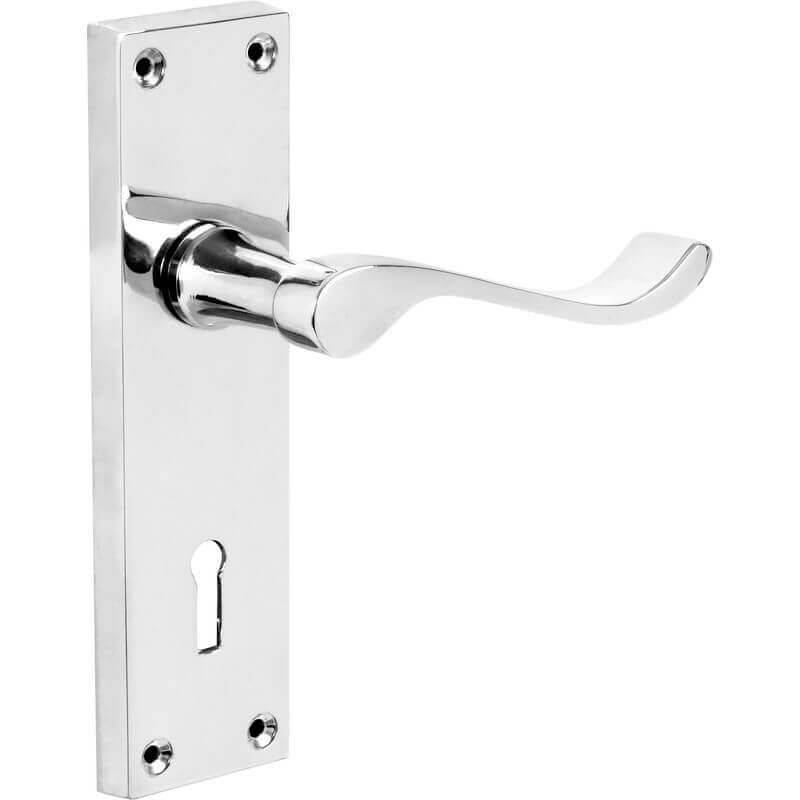 4trade Victorian Scroll Lever Lock Handle Chrome | Compare The Build