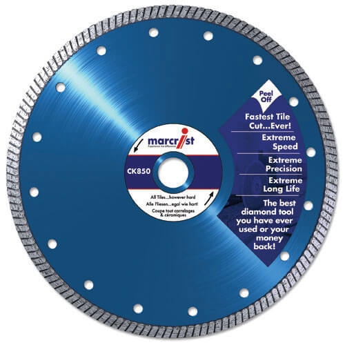 Marcrist CK850 Turbo Extreme Speed Tile Saw Diamond Cutting Blade 150mm Price Comparisons | Compare The Build