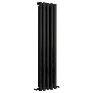 Towelrads Oxshott Black Vertical Aluminium Designer Radiator - 1800 x 375mm | Compare The Build