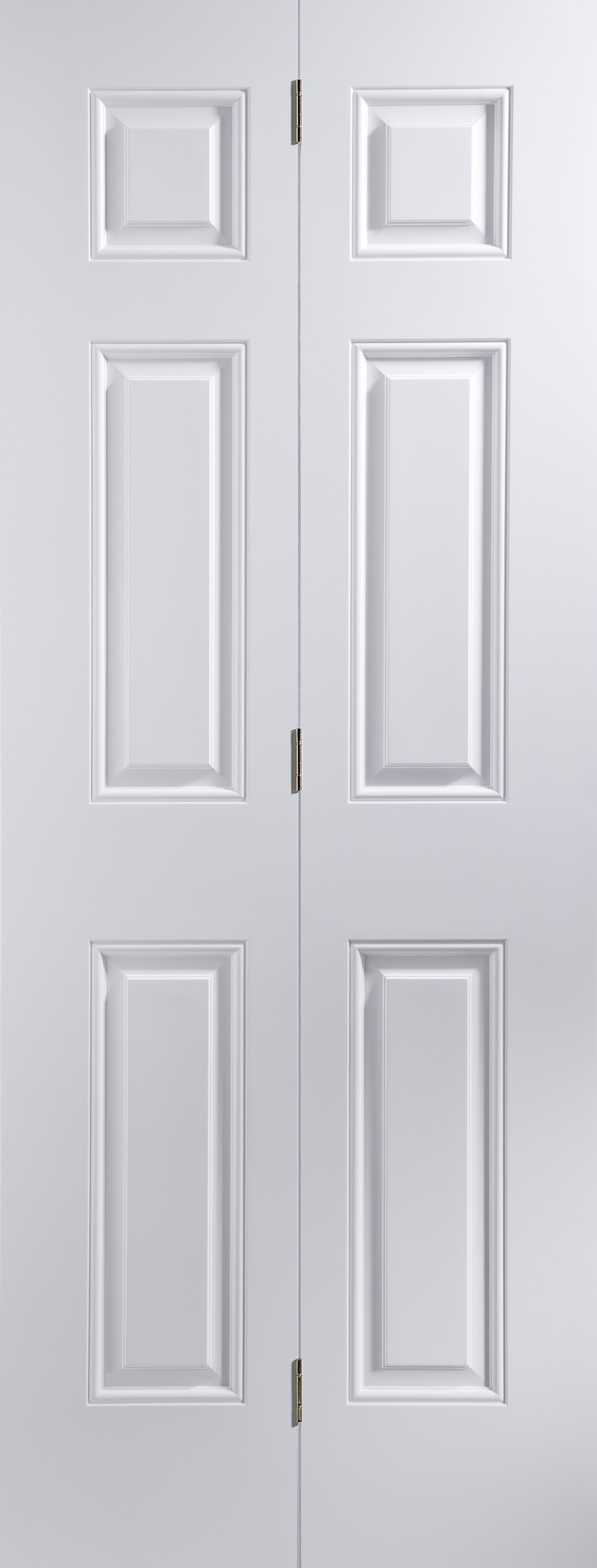 6 Panel Primed White Internal Bi-Fold Door Set, (H)1950mm (W)750mm Price Comparisons | Compare The Build