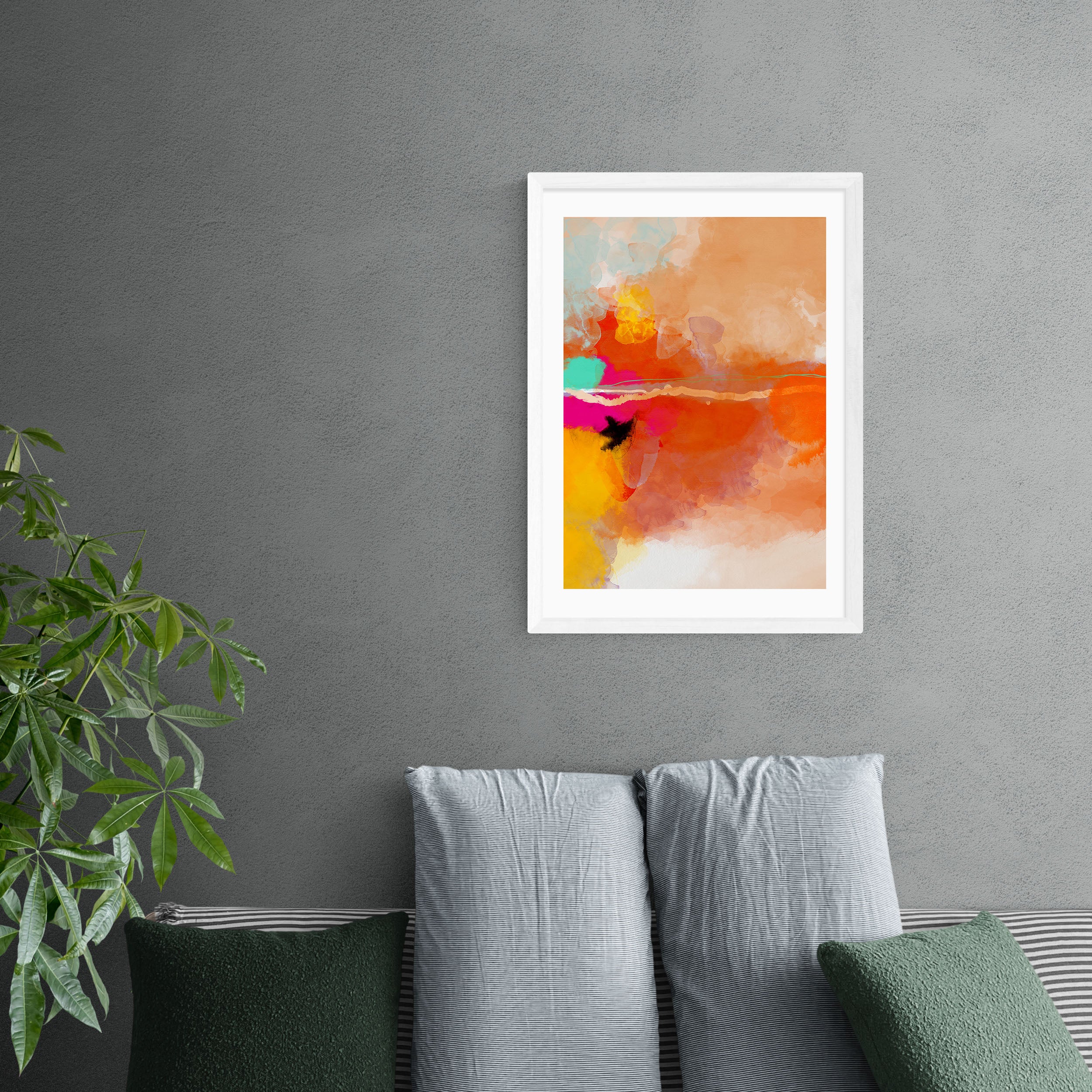 East End Prints Yellow Blush II Framed Print Orange Price Comparisons | Compare The Build