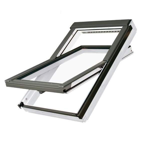 Fakro FTT/W U8/03 Thermo White Centre Pivot Window - 66cm x 98cm Price Comparisons | Compare The Build