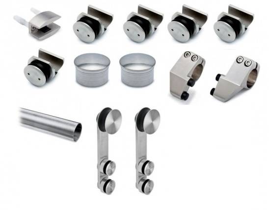 Satin Stainless Steel SG Single Sliding Door Kit Non-countersunk Price Comparisons | Compare The Build