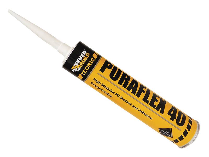 Everbuild EVBINDPU40WH Industrial Puraflex 40 Sealant White 300ml Price Comparisons | Compare The Build