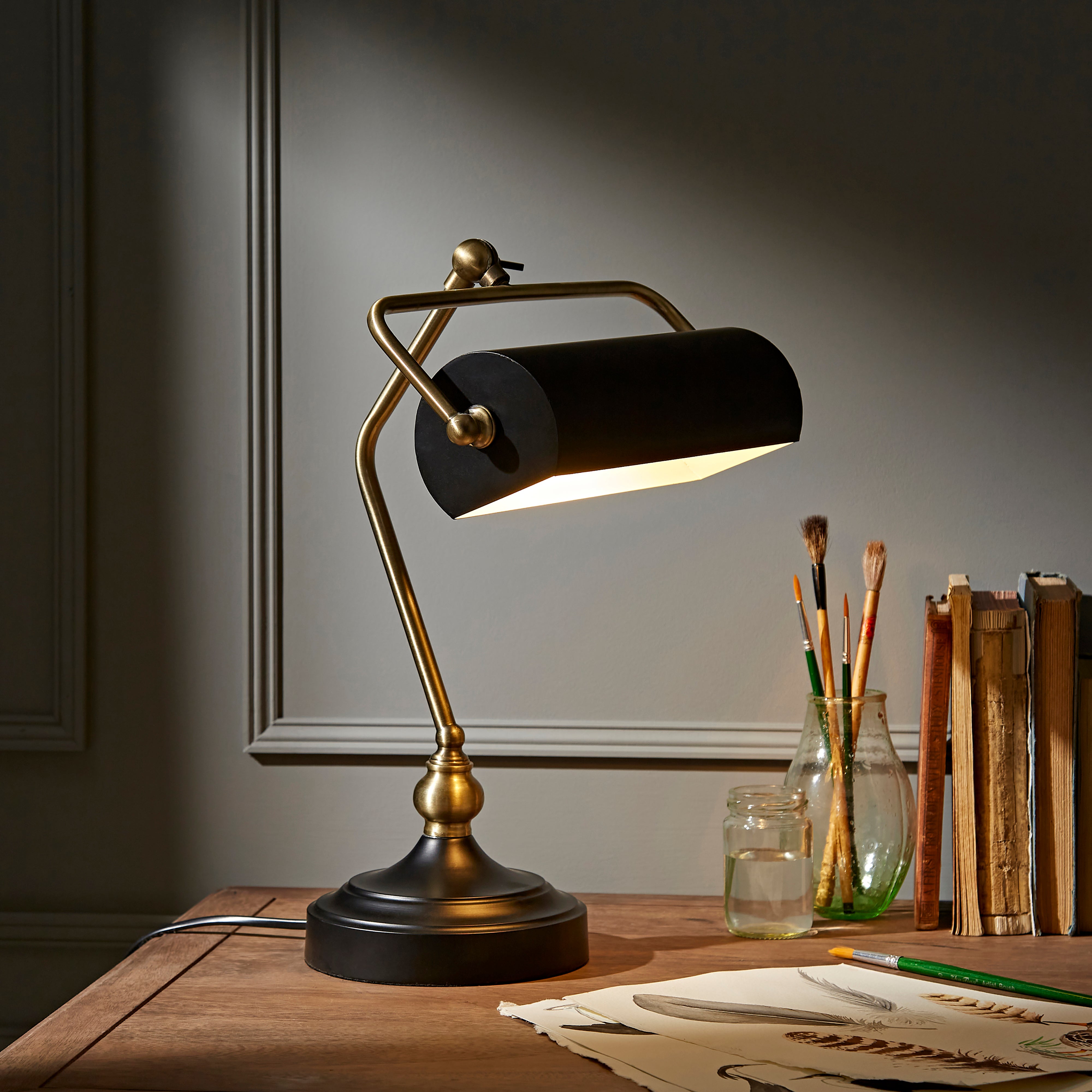 Banker Desk Lamp Black Price Comparisons | Compare The Build