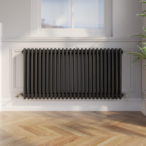 Park Lane Traditional Colosseum Triple Bar Column Radiator Black - 600 x 1190mm | Compare The Build