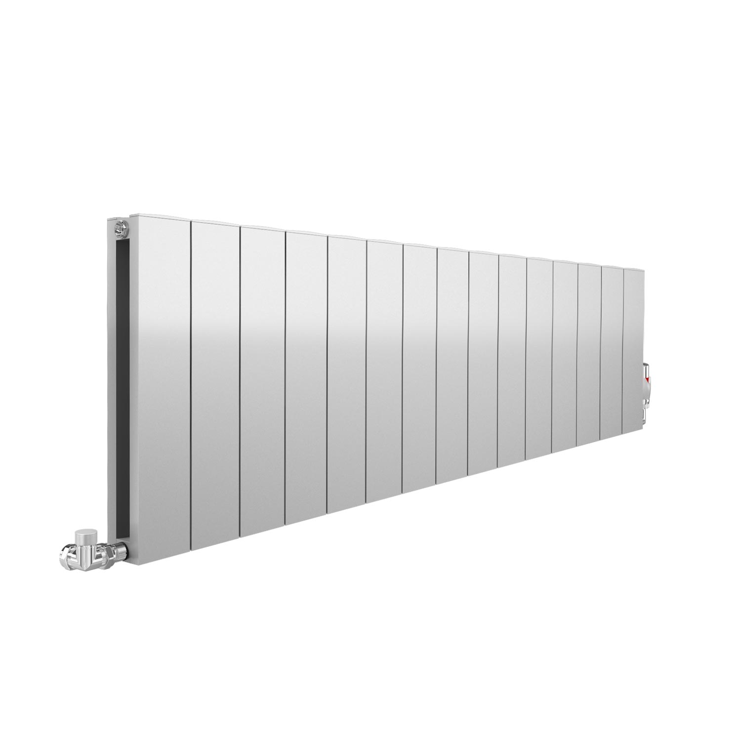 Apollo Magenta Aluminum Horizontal Radiator, Silver Flat, 300mm x 1195mm Price Comparisons | Compare The Build