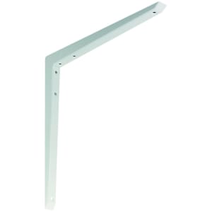 Mitred White Shelf Bracket - 350 x 350mm Price Comparisons | Compare The Build