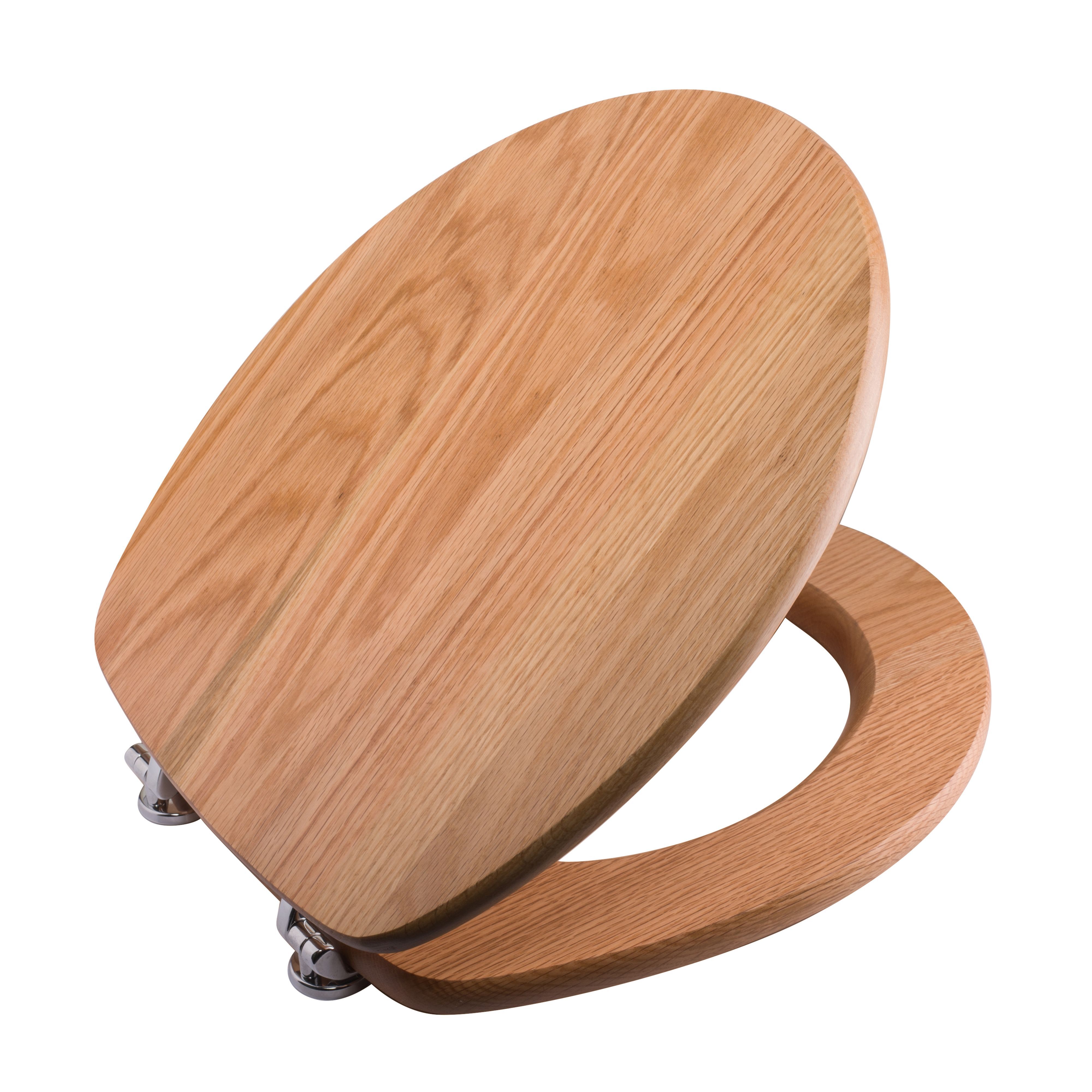 Cooke & Lewis Espara Natural Oak Effect Contemporary Toilet Seat | Compare The Build