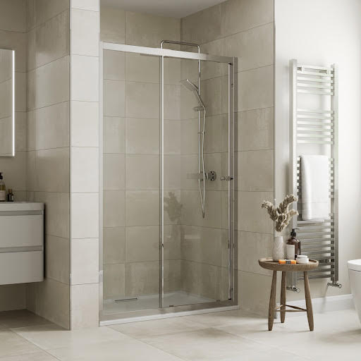 Mira Elevate Sliding Shower Door 1150mm - 6mm 2.1814.010 Price Comparisons | Compare The Build