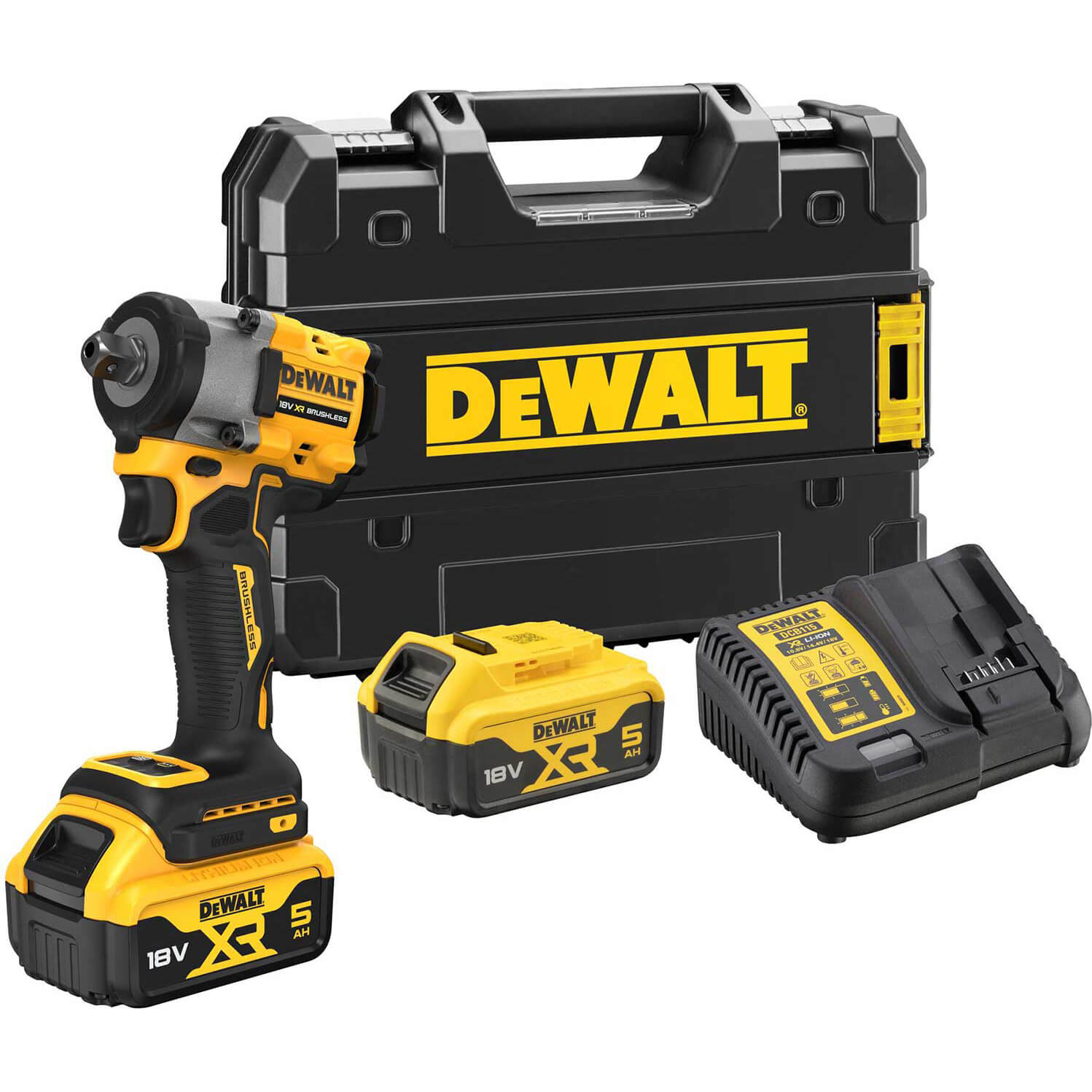 DeWalt DCF922 18v XR Cordless Brushless 1/2" Compact Impact Wrench 2 x 5ah Li-ion Charger Case Price Comparisons | Compare The Build