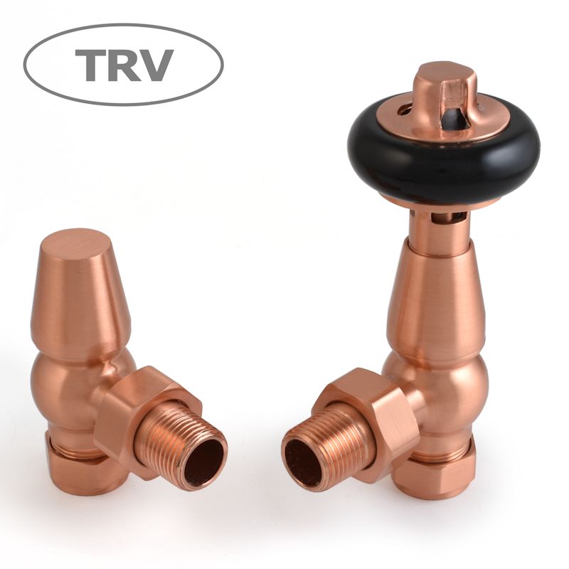 West Thermostatic Valves, Faringdon, Brushed Copper Angled | Compare The Build