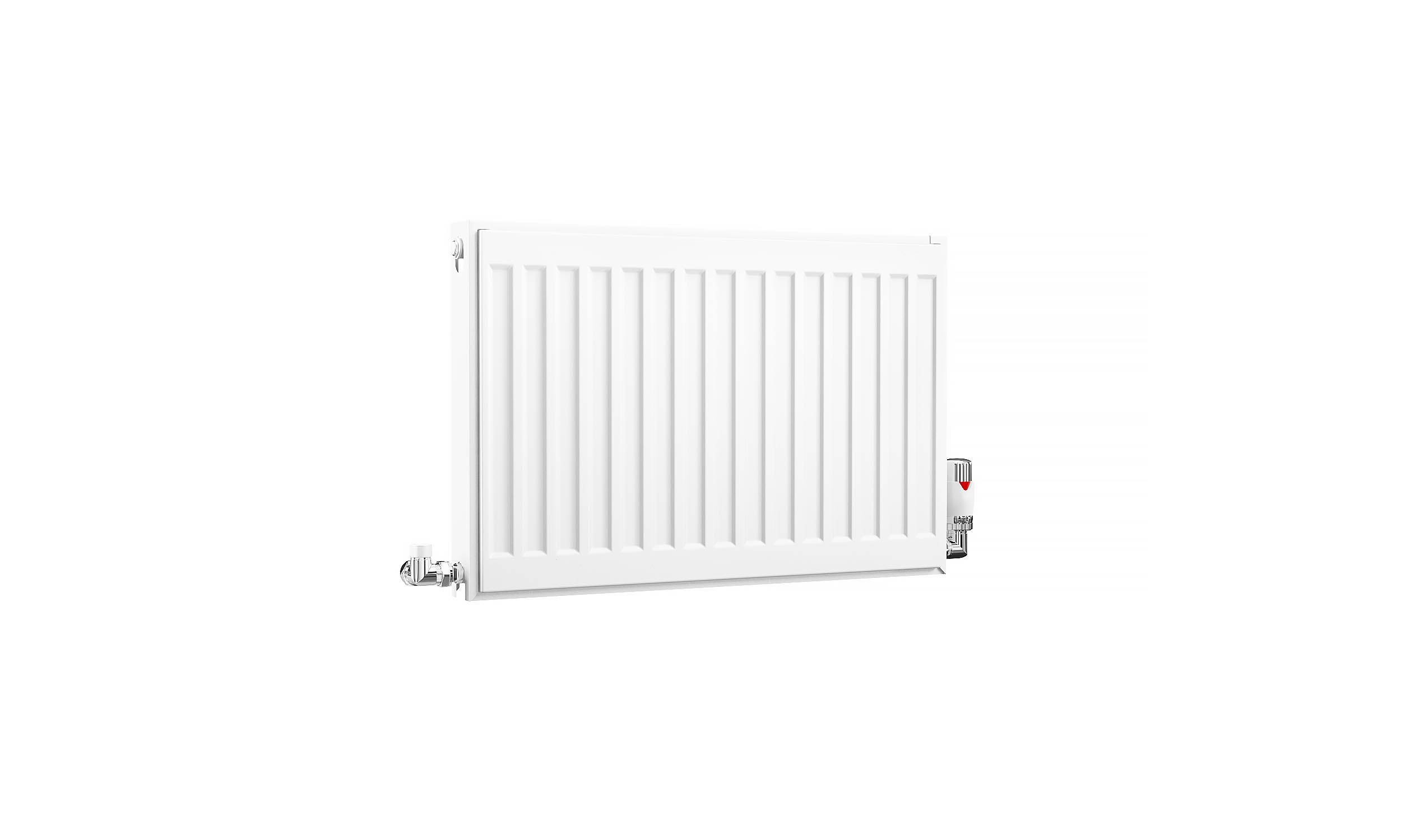 Kartell K-Rad Compact Horizontal Radiator, White, 400mm x 600mm - Double Panel, Single Convector | Compare The Build