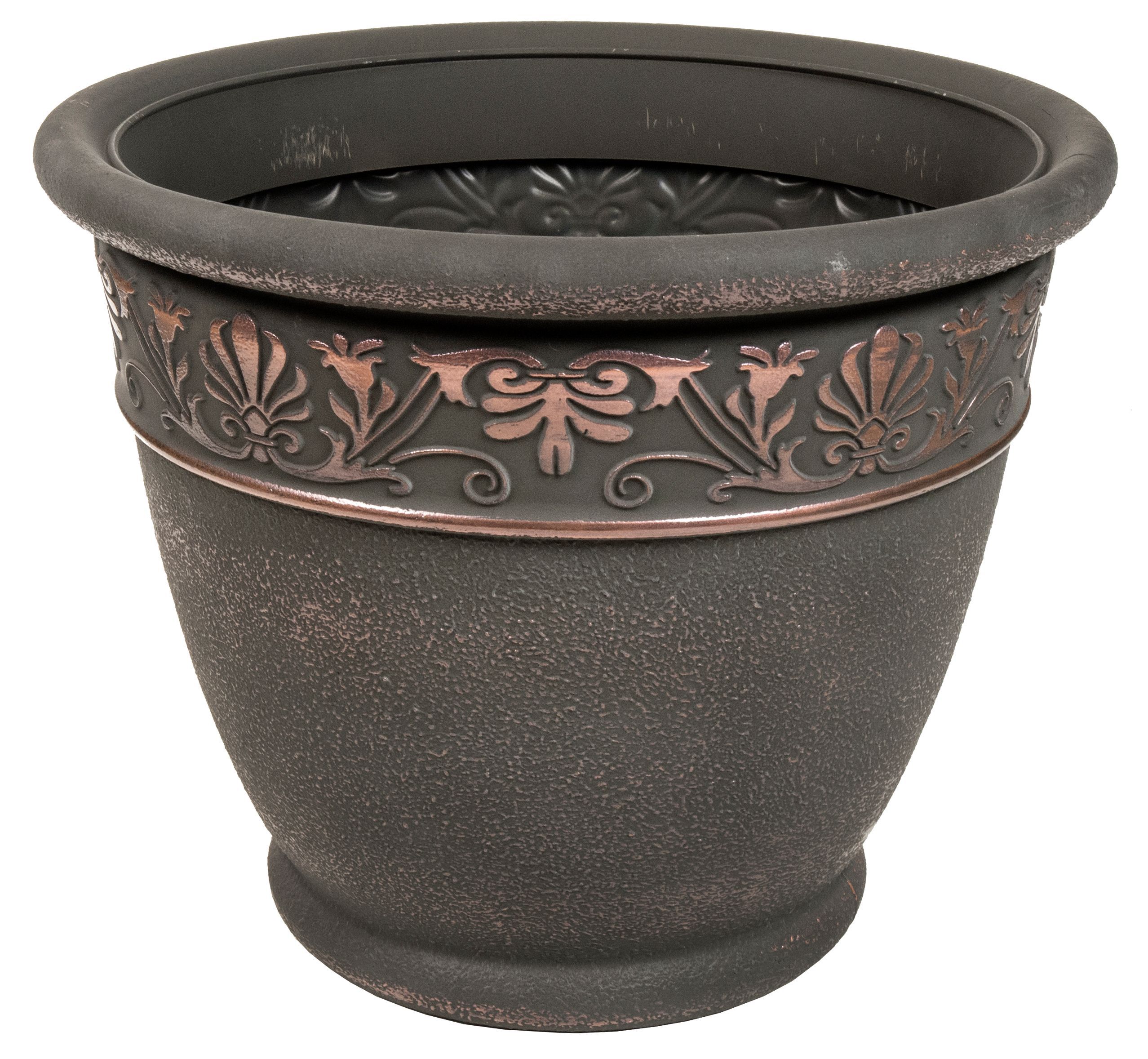 Verve Montrose Round Bronze & Brown Pot (H)320mm (Dia)380mm Price Comparisons | Compare The Build