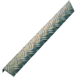 Checker Plate Aluminium Unequal Angle Combitech Profile - 1m x 53.6 x 29.5mm Price Comparisons | Compare The Build