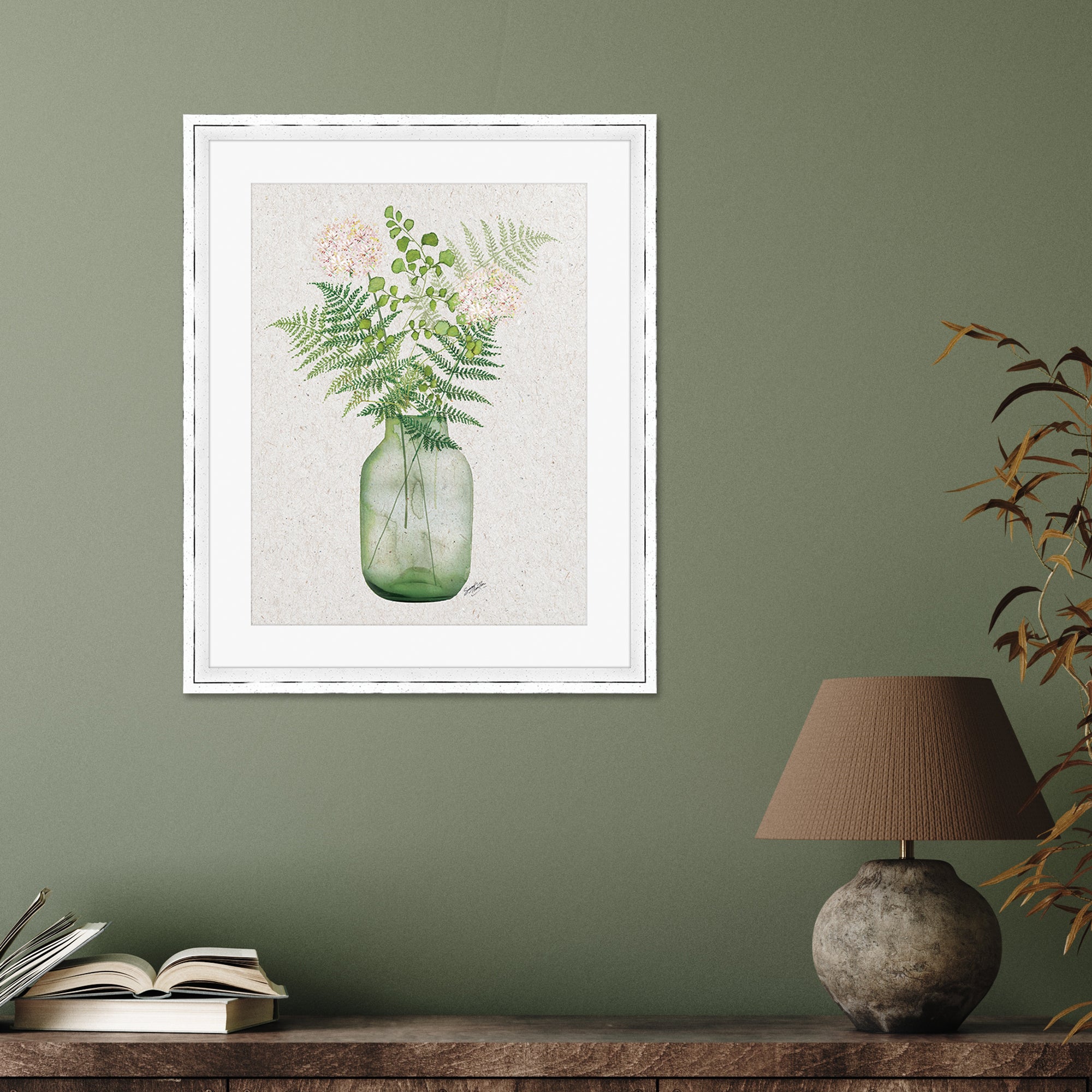 The Art Group Vase II Framed Print Green Price Comparisons | Compare The Build