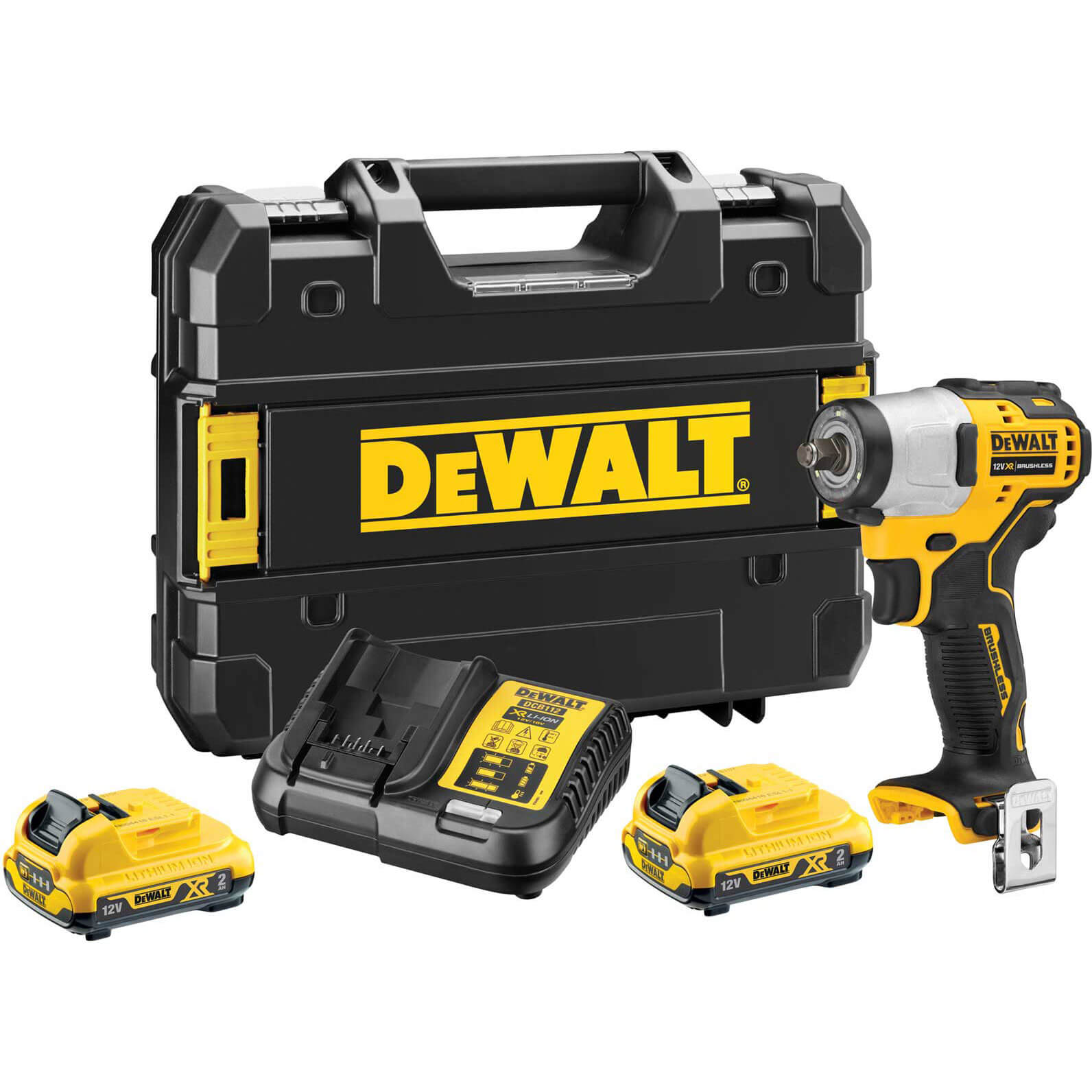 DeWalt DCF902 12v XR Cordless Brushless Compact 3/8" Drive Impact Wrench 2 x 2ah Li-ion Charger Case Price Comparisons | Compare The Build