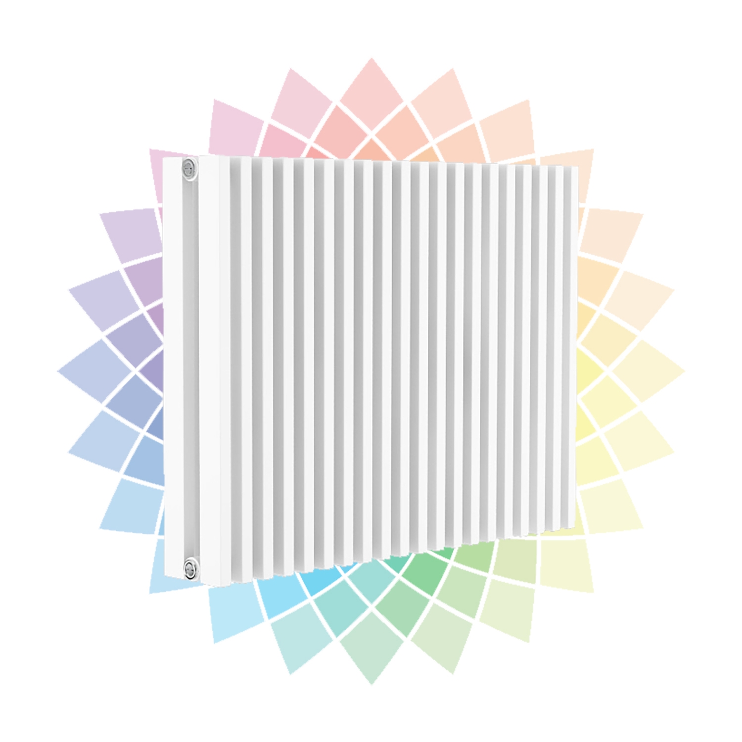 Apollo Bassano Horizontal Designer Radiator, Custom Colour, 600mm x 1184mm - Double Panel Price Comparisons | Compare The Build