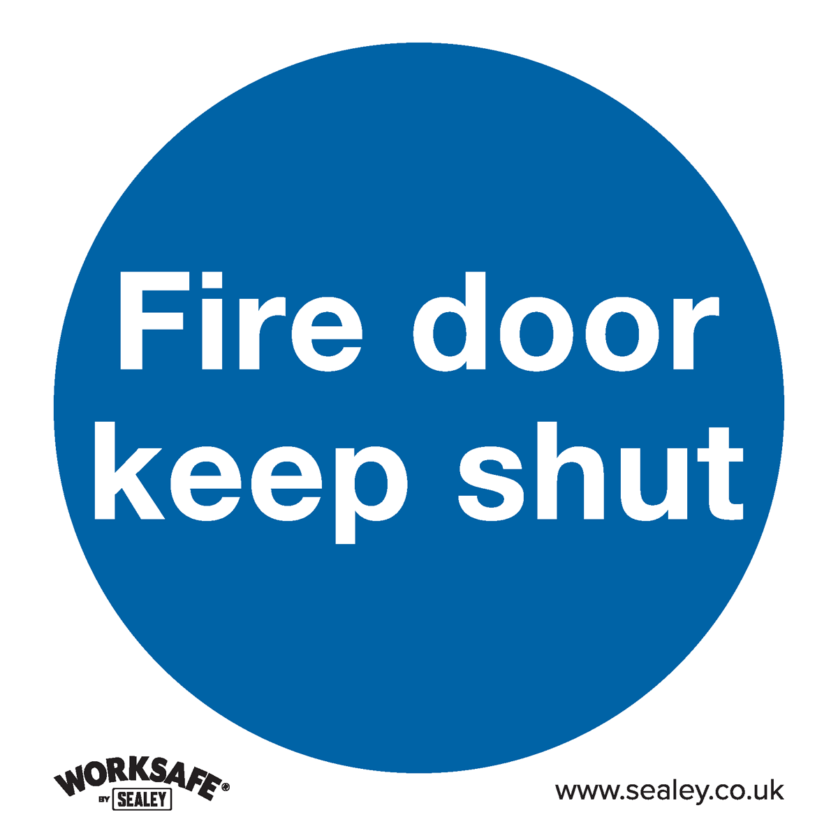 Sealey Self Adhesive Vinyl Fire Door Keep Shut Sign Pack of 10 80mm 80mm Standard Price Comparisons | Compare The Build