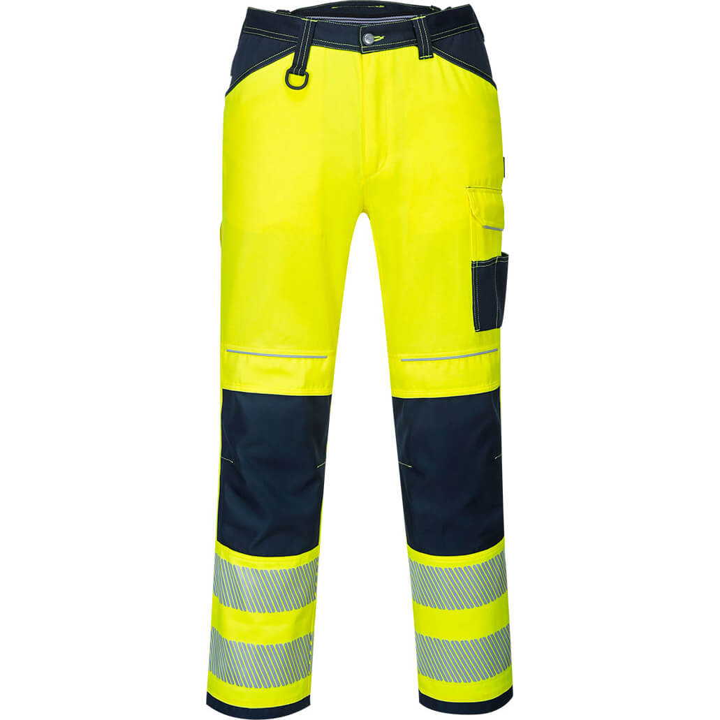 Portwest PW34 Hi Vis Work Trousers Yellow / Navy 46" 31" Price Comparisons | Compare The Build