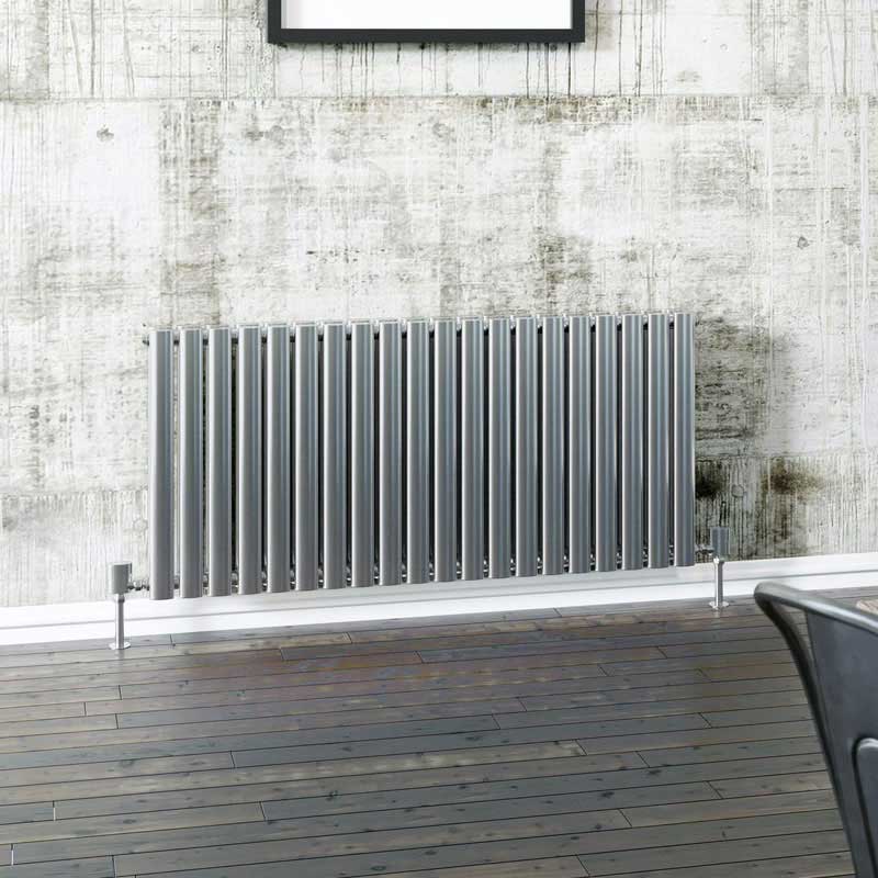 DQ Cove Horizontal Stainless Steel Designer Radiator, Satin, 600mm x 1003mm Price Comparisons | Compare The Build